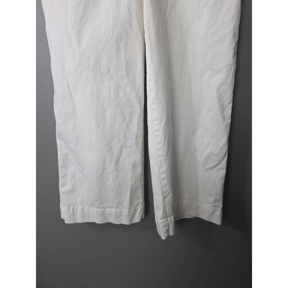 Sonoma Pants Womens Khaki Sailor Cropped Size 10 White/Ivory 30x25 High Waist - Picture 4 of 13